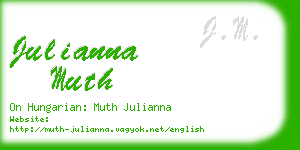 julianna muth business card
